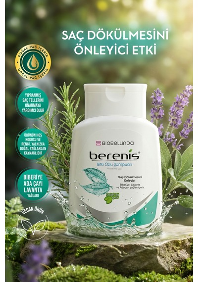 Berenis Boyalı Saçlar Için Bitki Özlü Şampuan Daha Güçlü Saçlar İçin 290 Ml Tüm Saç Tipleri