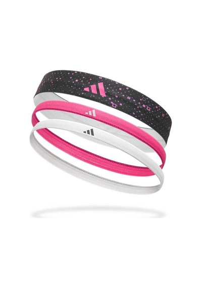 Adidas 3'lü Pembe Siyah Beyaz Saç Bandı Adac-16160 Çok Renkli