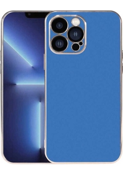 Apple Uyumlu iPhone 13 Pro Max Kılıf Zore Viyana Kapak Saks Mavi