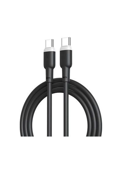 Xo 60w Hızlı Şarj Kablosu Type-c Nb-q208b Yumuşak Slikon Tasarım Hızlı Veri Aktarımı 1 Metre Siyah