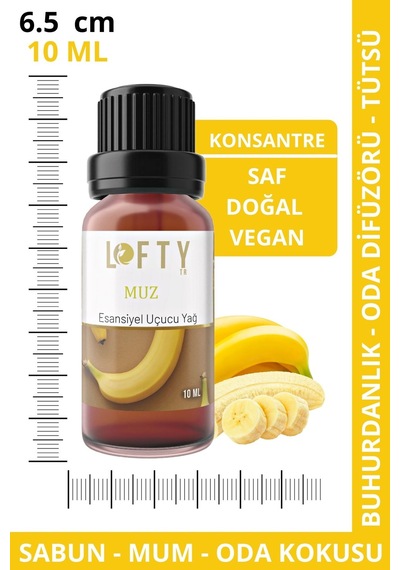 Lofty Muz Uçucu Yağ Buhurdanlık Esansı Oda Kokusu 10 ML