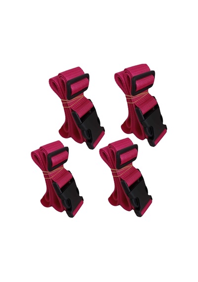 Pembe Renk Valiz Bavul Emniyet Kemeri 4 Adet En 4cm Mürdüm