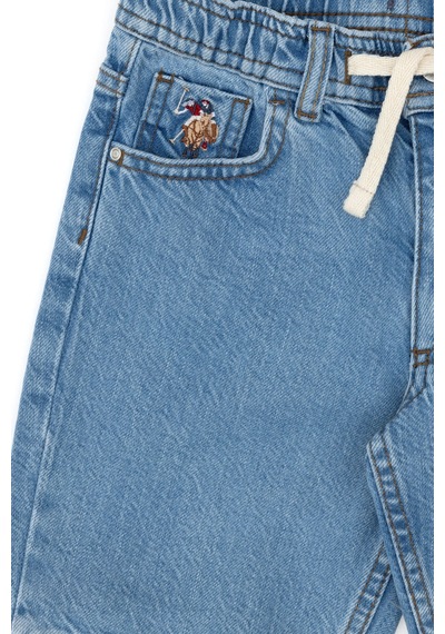 U.s. Polo Assn. Erkek Çocuk Mavi Şort Jean 50304249-dn0022 Mıd Blue