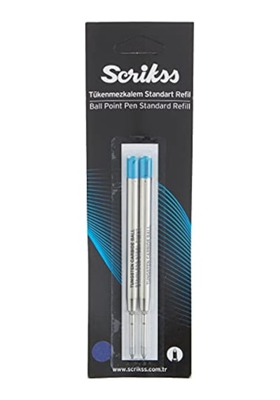 Scrikss Dev Tükenmezkalem Refil 2'li Blister, 0.7 Mm Uç, Mavi ---