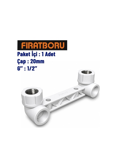 Fırat Kısa Tip Çiftli Batarya Bağlantısı 20mm, 1/2'', 7b80025127