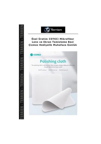 Özel Üretim Coteci Mikrofiber Lens Ve Ekran Temizleme Bezi Çizmez Hediyelik Muhafaza Günlük