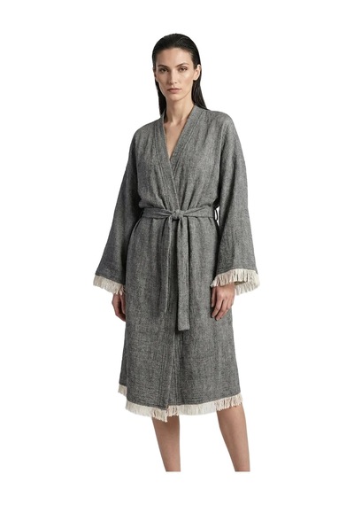 Brandsmiths Elan Grey Kimono Sarı
