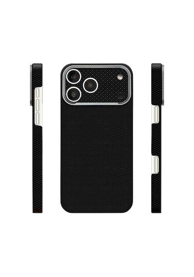 İphone 18 Pro Max Uyumlu Kılıf M-safe Şarj Özellikli Zore Paris Zerre Sert Pc Kapak Siyah