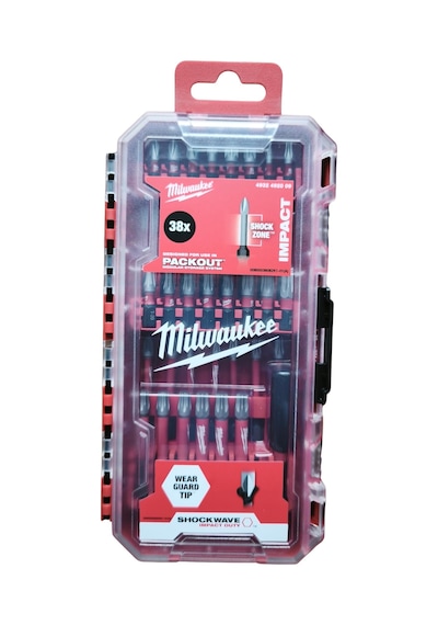 Milwaukee 4932492009 Shockwave Bit Seti, 38 Parça, Yeni Kutu