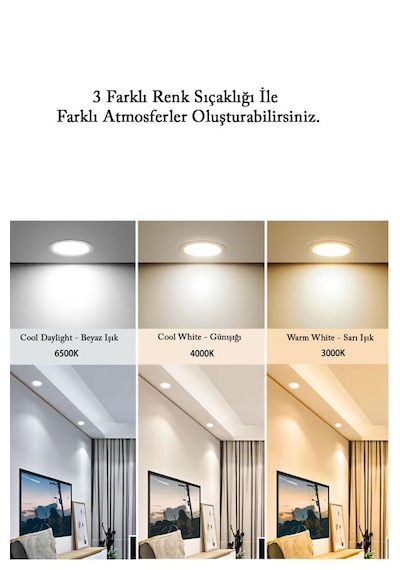 Laaysa 3 Renk Yanabilen 3000 K-4000k-6500k Çubuk Led Avize Armatür Ikili 100 Cm Çubuk Uzunluğu Siyah