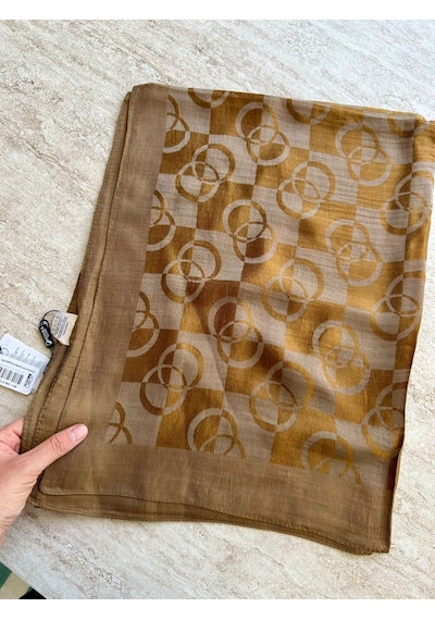 Noura Scarf Pırlanta Orin Şal Bal Köpüğü Çok Renkli