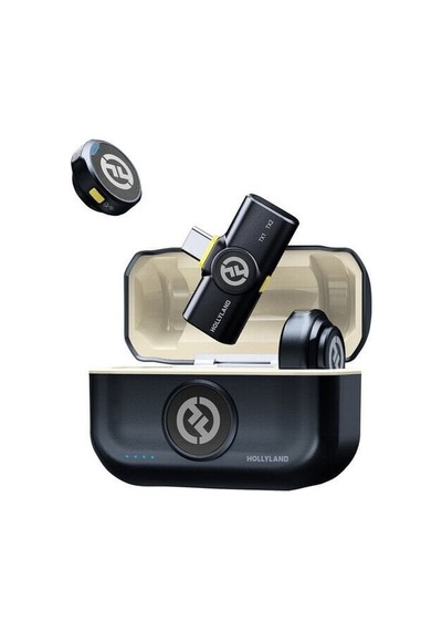 Hollyland Lark M2 Duo Usb C Mobil Kablosuz Yaka Mikrofon Seti