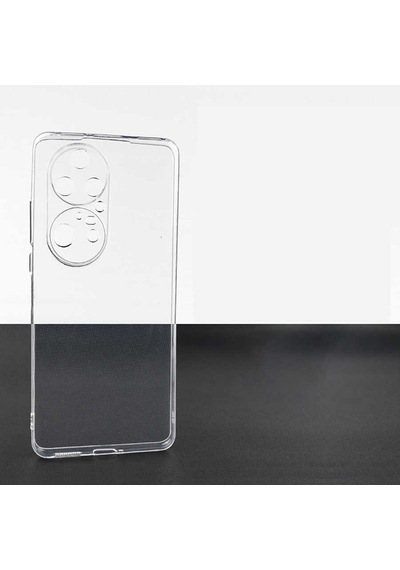 Huawei P50 Pro Kılıf Kamera Korumalı Şeffaf Kalın Üstün Koruma Silikon Cherena