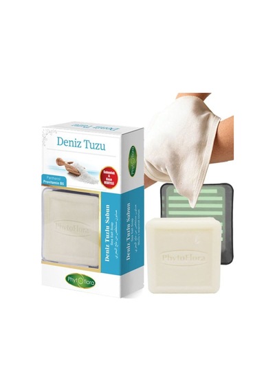 Phytoflora Deniz Tuzlu Sabun 125 G + Sabunluk + Kese