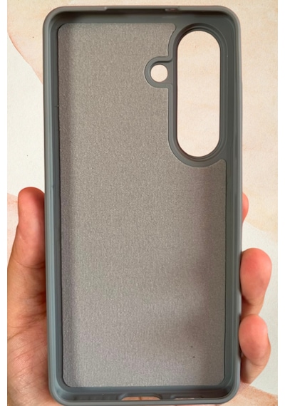Samsung Galaxy S26 Yıldız Tozu Premium Gri Silikon Kılıf