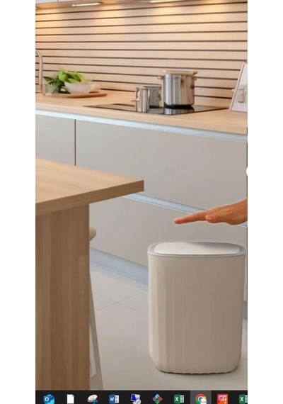 Sensörlü 12lt Çöp Kovası Oky-1525 199 Beyaz