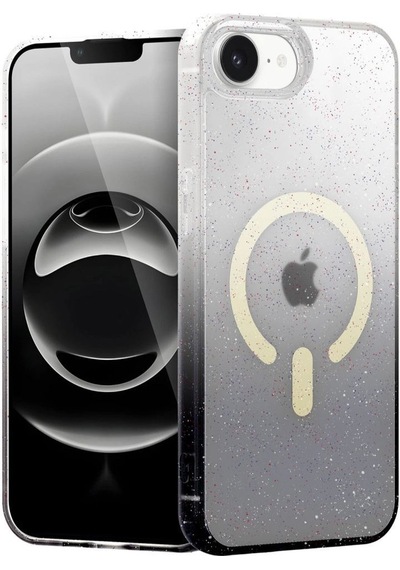 Apple iPhone Uyumlu 16e Pummel Shiny Magsafe Kapak - Siyah Diğer