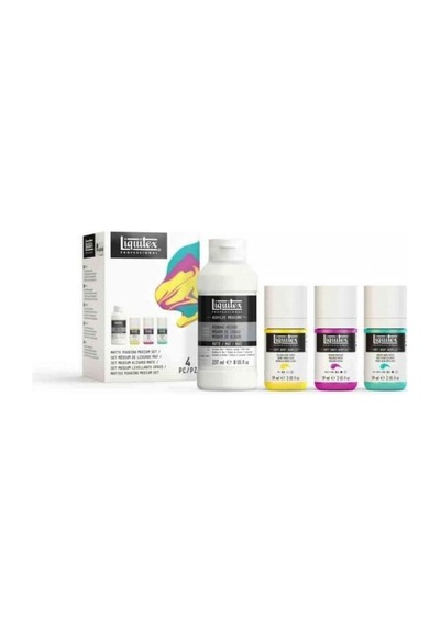 Liquitex Professional Akrilik Mat Pouring Medyum + Soft Body Akrilik Seti 0