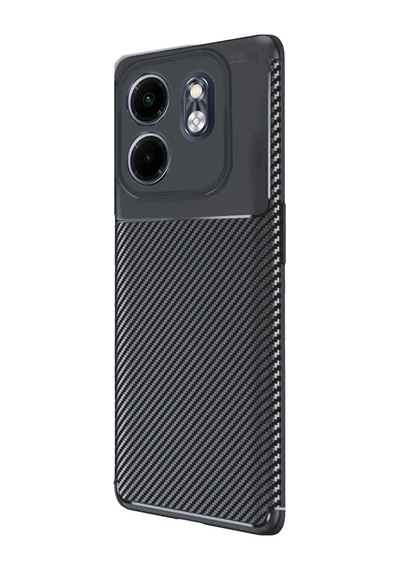 Uryport İnfinix Hot 50i 4g Kılıf Auto Focus Karbon Kapak - Siyah