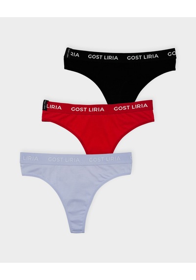 Gost Liria Pure Trio Kadın String Külot 3 Lü Paket - Çok Renkli Çok Renkli