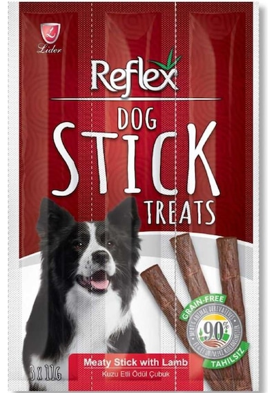Reflex Stick Kuzu Etli Köpek Ödül Çubuğu  5'li 3 x 11 G