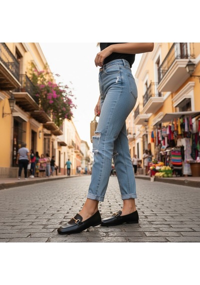 Aska Shoes Günlük Tokalı Babet 2025aska0010 Siyah