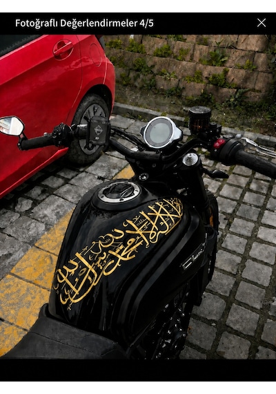 Kelime-i Tevhid Hat Stickers 40 10 Arac Oto Motorsiklet Ayna Uyumlu Sticker Kalite Araç Oto