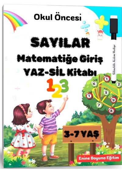 Okul Öncesi Sayılar Matematiğe Giriş Yaz-sil Kitabı