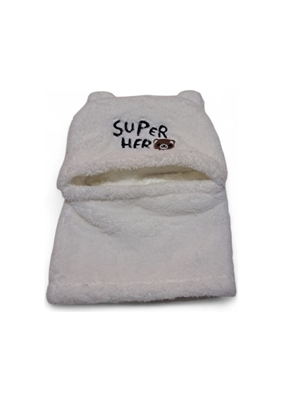 Eleven Markets Peluş Çocuk Sevimli Ayıcık Kar Maskesi Sürper Hero 3-9 Yaş Çocuk Bere Gri Beyaz Eleven Markets Peluş Çocuk Sevimli Ayıcık Kar Maskesi Sürper Hero 3-9 Yaş Çocuk Bere Gri Beyaz
