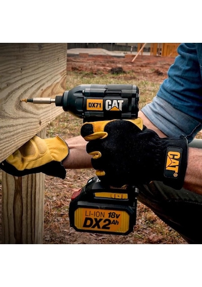 Cat Dx71bc 18volt 2.0ah Li-ion Tek Akülü 215nm Kömürsüz Profesyonel Şarjlı Darbeli Tornavida Fr Dx71bc