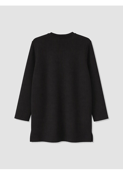 Lcw Everyday Siyah Oversize Soft Touch Kadın Tunik