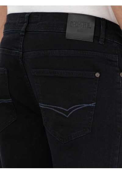 Cacharel Koyu Lacivert Slim Fit Pamuklu Jean Pantolon