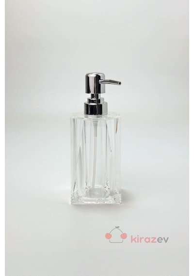 Buççin Online Mağaza Kristal Sıvı Sabunluk Şeffaf 280ml Akrilik Gri Çok Renkli