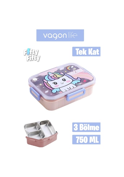 Vagonlife Lunch Box 750 Ml Sızdırmaz,karışmaz Üç Bölmeli Yeni Nesil Sefer Tası-fflbox50555 Pudra Vagonlife Lunch Box 750 Ml Sızdırmaz,karışmaz Üç Bölmeli Yeni Nesil Sefer Tası-fflbox50555 Pudra
