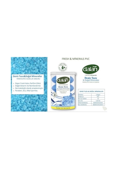 Dalan Fresh Minerals Duş Sabunu Deniz Tuzu 4 x 110 Gr