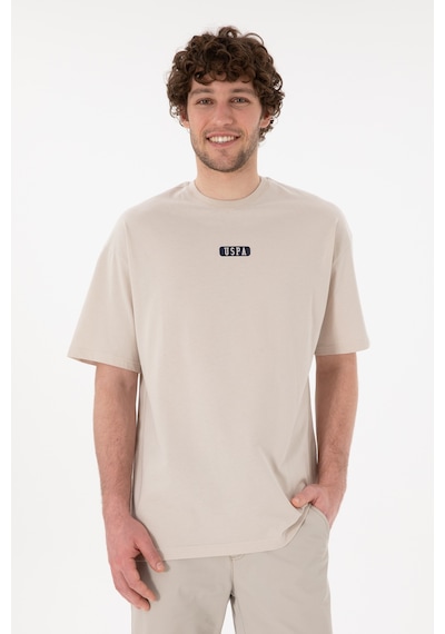 U.S. Polo Assn. Erkek Oversize Fit Bisiklet Yaka Taş Tişört 50305923-VR049 U.S. Polo Assn. Erkek Oversize Fit Bisiklet Yaka Taş Tişört 50305923-VR049