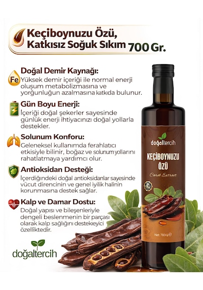 Doğaltercih Keçiboynuzu Özü 700 Gr X 3 Adet