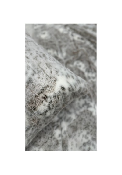 Zebra Casa Leopard Çift Kişilik Comforter Set Vizon