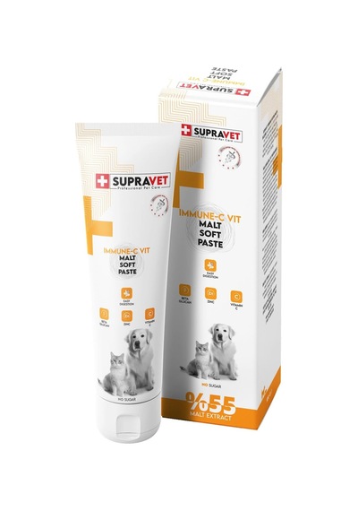Supravet Immune C Kedi Ve Köpek Bağışıklık Güçlendirici Malt Paste 100 Gr
