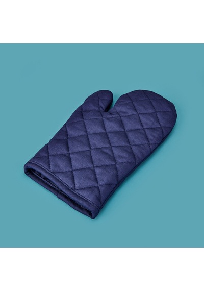 Gabardin Fırın Eldiveni - Lacivert - 17x30 Cm Çok Renkli
