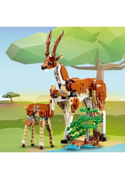 LEGO® Creator 3'ü 1 Arada Vahşi Safari Hayvanları 31150 - Yaş ve Üzeri Çocuklar İçin Yaratıcı Oyuncak Yapım Seti  (780 Parça)