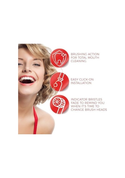 Şarjlı Diş Fırçası Oral-b Uyumlu Floss Action 4 Lü Dış Fırçası Yedek Başlığı