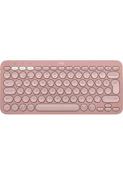 Logıtech K380s, Pebble Keys 2, Rose, 920-011861, Bluetooth, Türkçe, Q, Multimedya, Mini Klavye 12934554