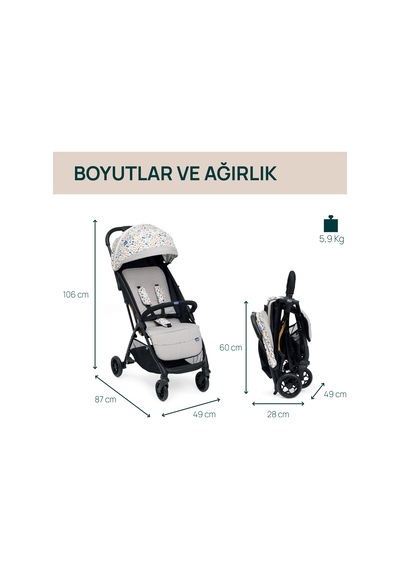 Chicco Glee Bebek Arabası Joking Beige 08087068770000