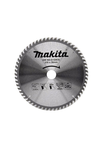 Makita D-52635 Elmas Ahşap Daire Testere 235x2.5x30 Mm 60 Diş