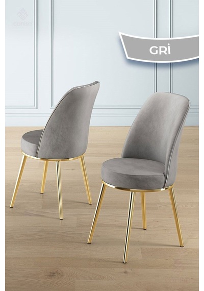 Canisa Lena Serisi 90x160 Lak Panel Beyaz Mermer Desen Gold Kaplama Ayaklı Masa Takımı Ve 6 Gri Sandalye Beyaz Canisa Lena Serisi 90x160 Lak Panel Beyaz Mermer Desen Gold Kaplama Ayaklı Masa Takımı Ve 6 Gri Sandalye Beyaz