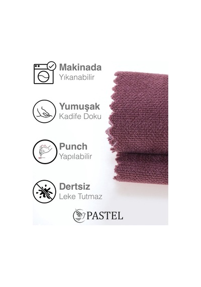 Br Pastel Kadife Dokulu Lavanta Pembesi Kırlent Yastık Kılıfı Freedom Serisi Punch Için Uygun Lavanta Pembesi