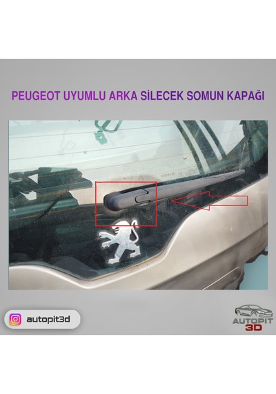 Peugeot Uyumlu Arka Silecek Somun Kapağı Silecek Somun Kapağı
