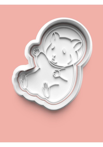 Hamster Figürü Kurabiye Kalıbı Ve Şeker Hamuru Kalıbı 4'lü Set