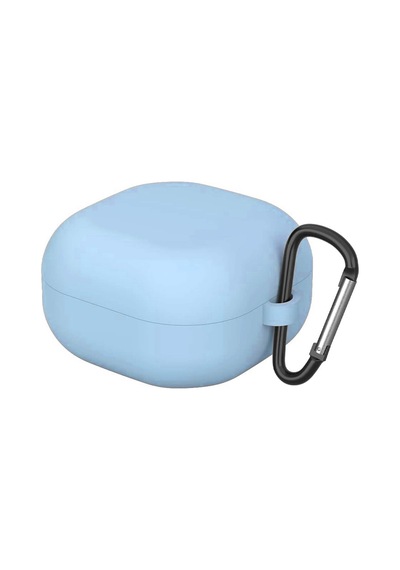 Caseonn Samsung Galaxy Buds 4 Pro Kılıf V2 Askı Aparatlı Mat Silikon Mavi